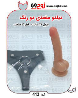 خرید فوری دیلدو مقعدی دو رنگ کد 413 زوجکالا دات نت